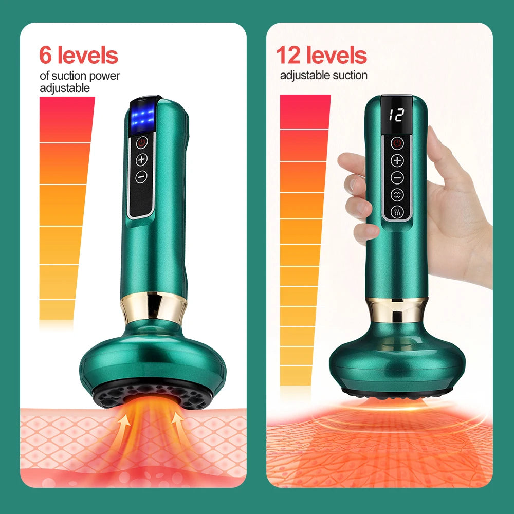 Intelligent Suction Medical Cupping Set Beauty Massager Glass
