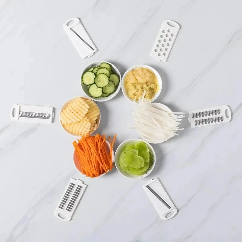 9 in 1 Vegetable Cutter Multi-Functional Potatoes Manually Cut Shred