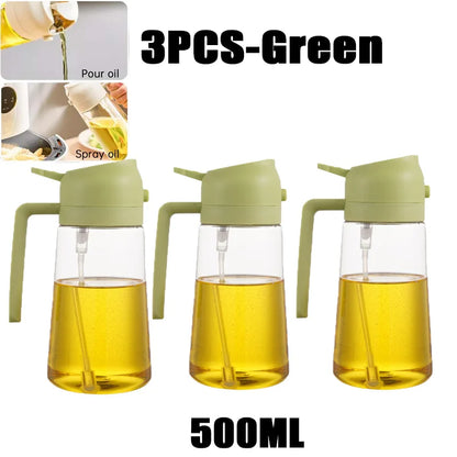 200/300/500ml Oil Spray Bottle BBQ Cooking Olive Oil Sprayer Plastic