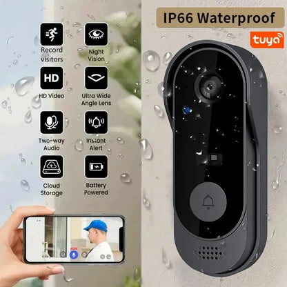 Tuya WiFi Home Smart Video Doorbell Outdoor Bidirectional