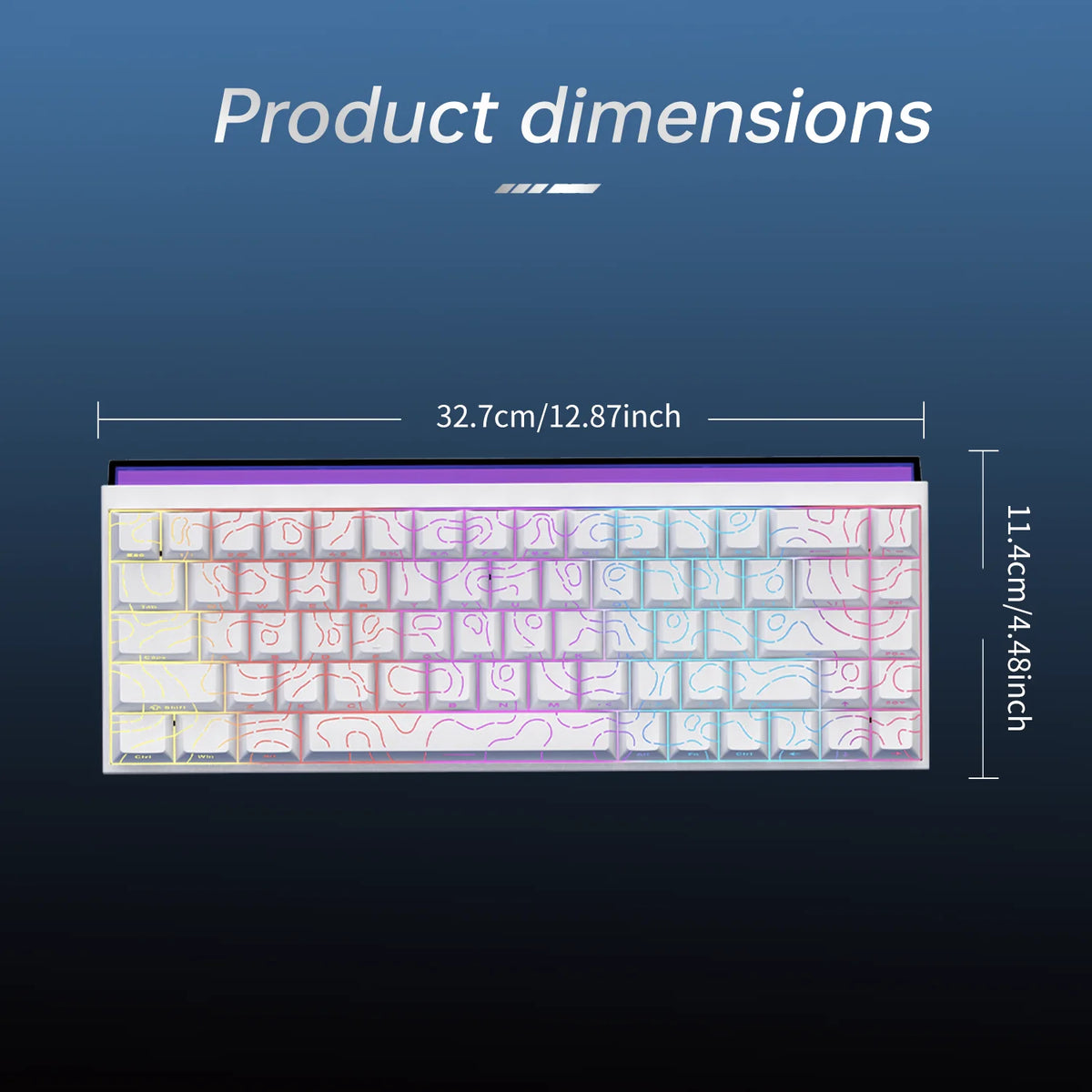 New Ajazz Nacodex Nk68 Mechanical Keyboard Terrain Keycap