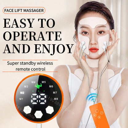 Ems Facial Lifting Massager Electric Muscle Stimulator Face Beauty