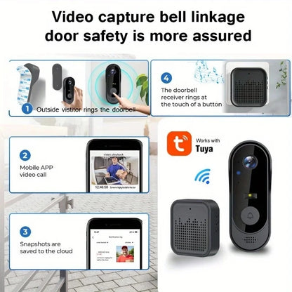 Tuya WiFi Home Smart Video Doorbell Outdoor Bidirectional