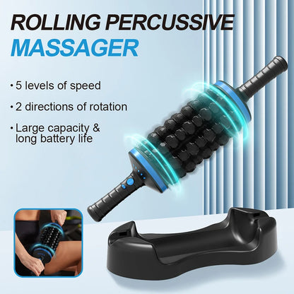 NEW Cordless Roller Body Massage Rechargeable Vibrators 360